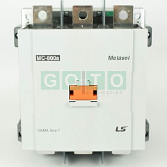 MC-800a - 800A/AC3 Kontaktor 800A/440kW AC/DC 200-240V 2a2b  -2NO,2NC (Metasol)