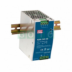 NDR-240-48 240 W, 48 VDC Single Output Industrial Din rail Power Supply