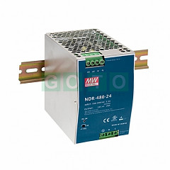 NDR-480-48 Napajalnik, DIN rail  Output 480W 48VDC ; 10A  kovinsko ohišje   