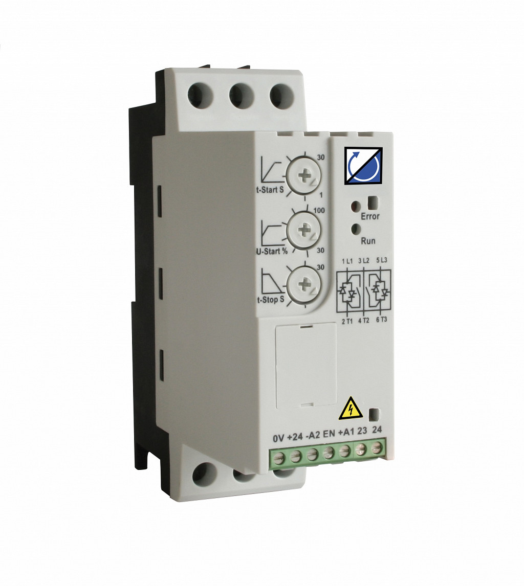PFE Compact Soft Starter 8.5A/4kW @TC10 5 starts/hr. 230-460VAC IP20