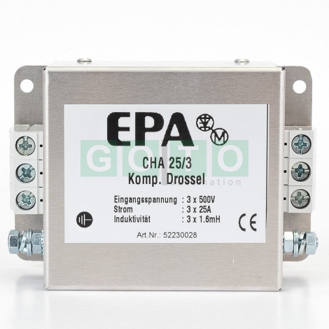 CHA-25-3 EPA Output Choke, Three phase, 25A Acurrent compensated