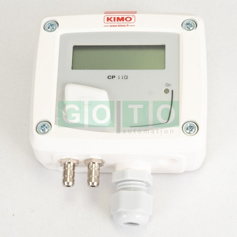 CP112-PO Differential Pressure Sensor, 0–1,000 Pa (0–10 mbar), IP65, passive 2-wire, 16–30 VDC