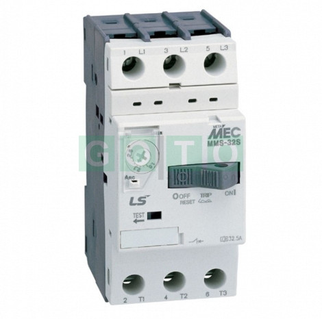 MMS-32S Manual Motor Starter 1,6A; 1,0-1,6A, Icu= 100kA