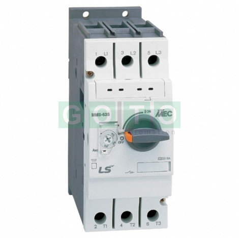 MMS-63S Manual Motor Starter 50A; 34-50A, Icu= 50kA