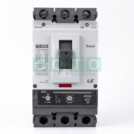 TS400N ATU 400A 3POL Susol MCCB   Low voltage circuit breaker   65kA