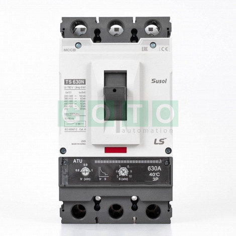 TS630N ATU 630A  3POL   Susol MCCB   Low voltage circuit breaker  65kA