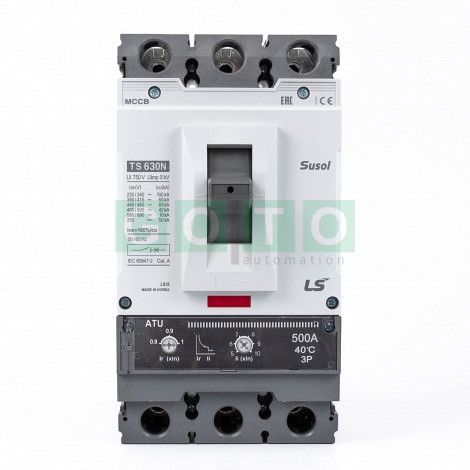 TS630N ATU630 500A 3P  Susol MCCB  Low voltage circuit breaker 65kA