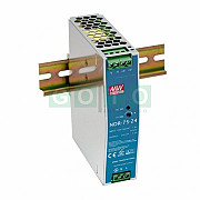 NDR-75-12  Switching Power Supply    DIN rail  Output 75W 12VDC ; 6,3A   Metal case 