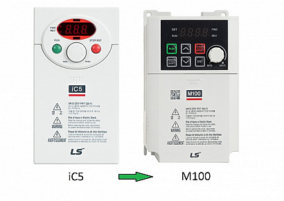 IC5 series frequency inverters will be replaced with M100 series