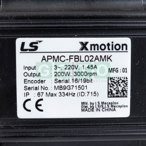 APMC-FBL02AMK Servo Motor 0,2kW/200V  