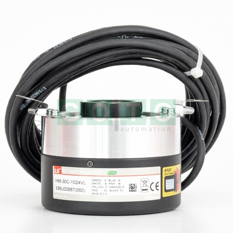 H88-30C-1024-VL-4 Rotary Encoder, Hollow Type, 1024 pulses/rev, 5–24 V DC