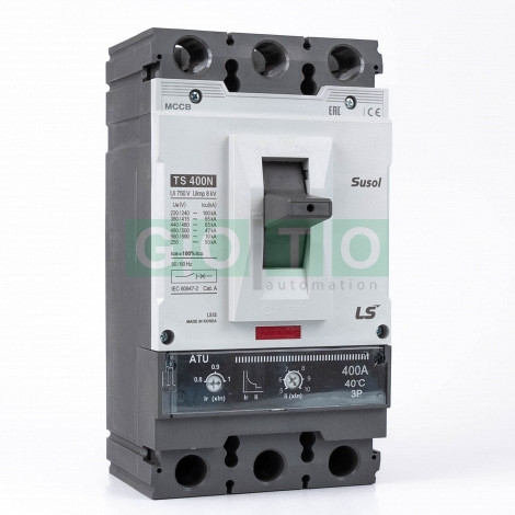 TS400N ATU 400A 3POL Susol MCCB   Low voltage circuit breaker   65kA