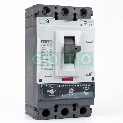 TS630N ATU630 500A 3P  Susol MCCB  Low voltage circuit breaker 65kA