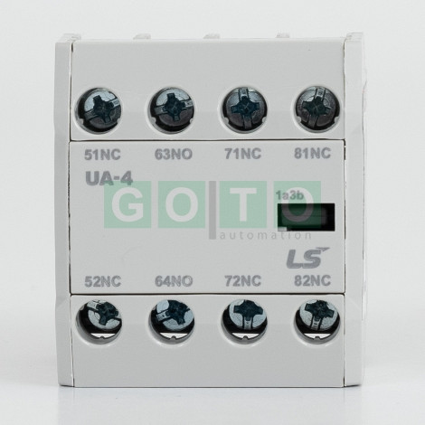 UA-4 AUX Contact unit, UA-4 1a3b, 1NO 3NC for MC B Contactors